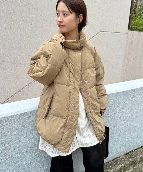 Kastane（カスタネ）の「*【フード取り外し可】ラグランボリューム中綿