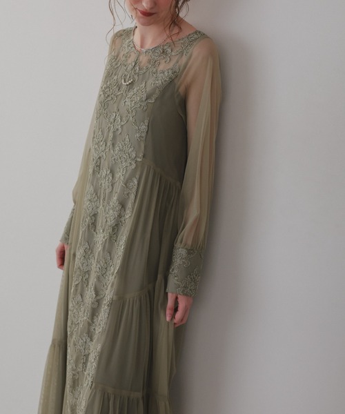 モールレースサイドティアードドレス（ドレス）｜Dorry Doll（ドリー