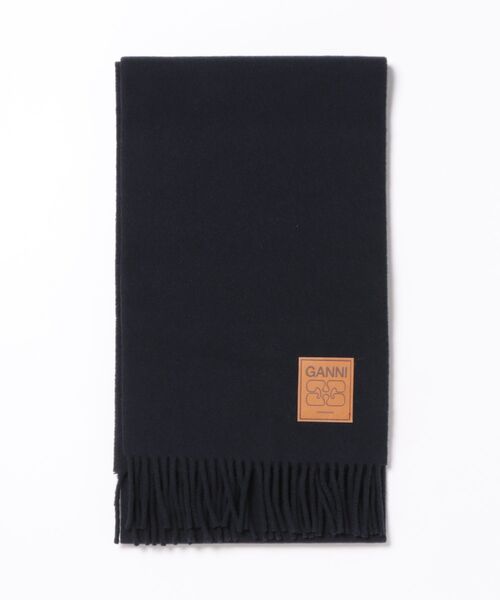 GANNI(ガニー)】Double Face Wool Solid Scarf（マフラー）｜GANNI