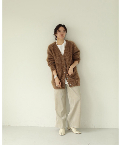 TODAYFUL（トゥデイフル）の「ブラッシュモヘアカーディガン