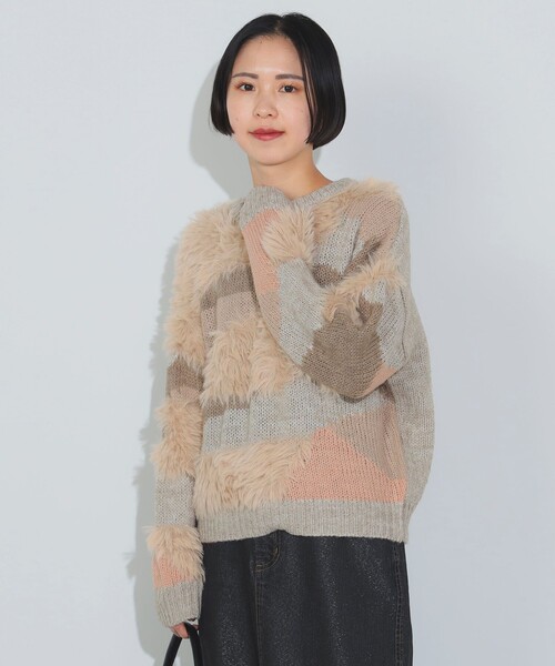 BEAMS HEART（ビームスハート）の「カモフラージュ柄 ニット（ニット