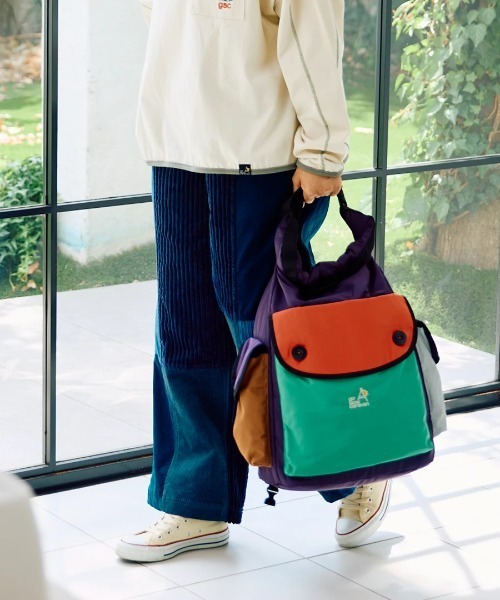 ポリエステル タフタ 2WAYロールトップデイバッグ（バックパック