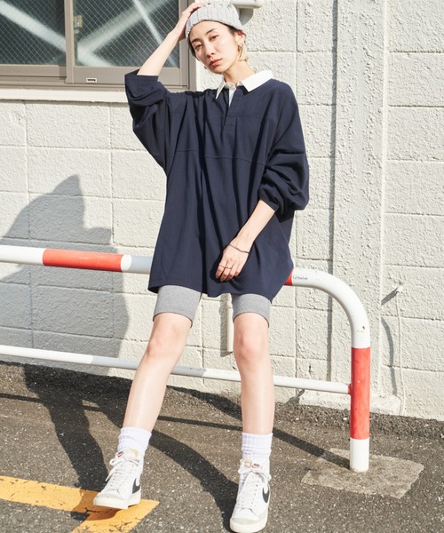セール】オーバーサイズラガーシャツ / ミニワンピース（ワンピース