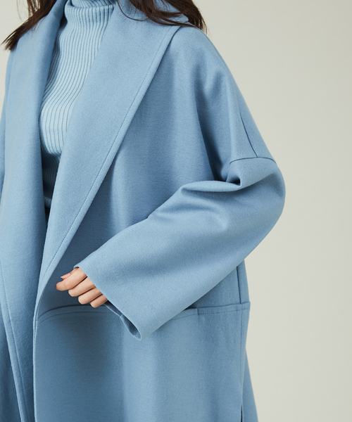 qualite（カリテ）の「圧縮ウールショールカラーコート（その他