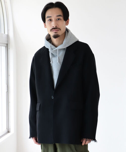 BEAMS（ビームス）の「BEAMS / カットオフ ツイードジャケット