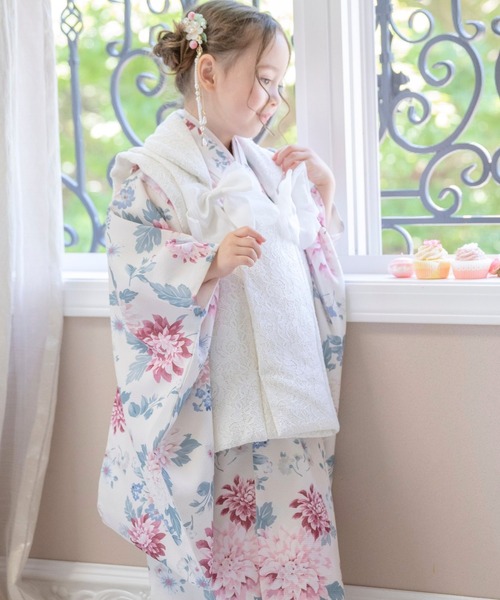 セール】七五三3点セット 被布・着物・肌襦袢（着物）｜Catherine