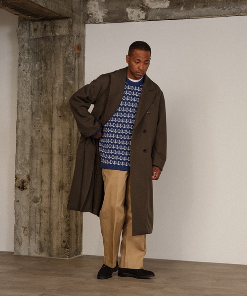 セール】【WILD LIFE TAILOR】オーバーサイズ ポロ コート（ステン