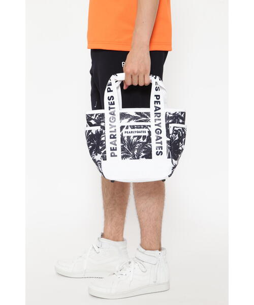 PEARLY GATES｜PG SMILEチャーム付き チェック柄カートバッグ (UNISEX