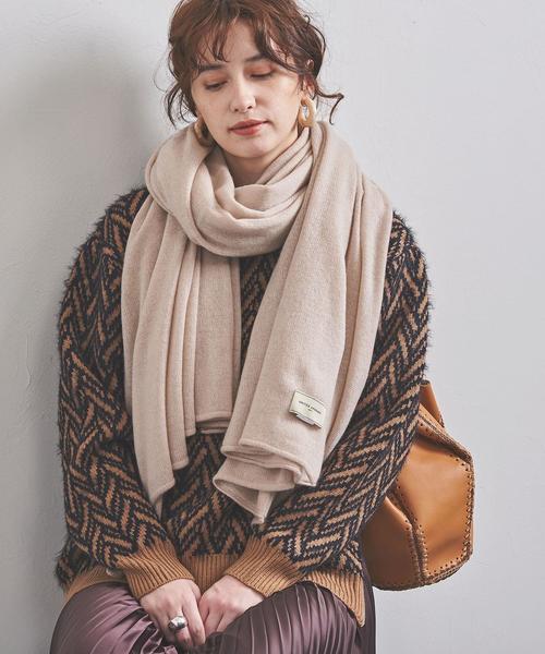 未使用品 ユナイテッドアローズ カシミア ニットストール UNITED