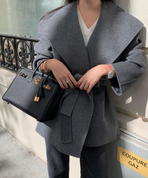 セール】ワイドカラーコート（その他アウター）｜Mela（メラ）の