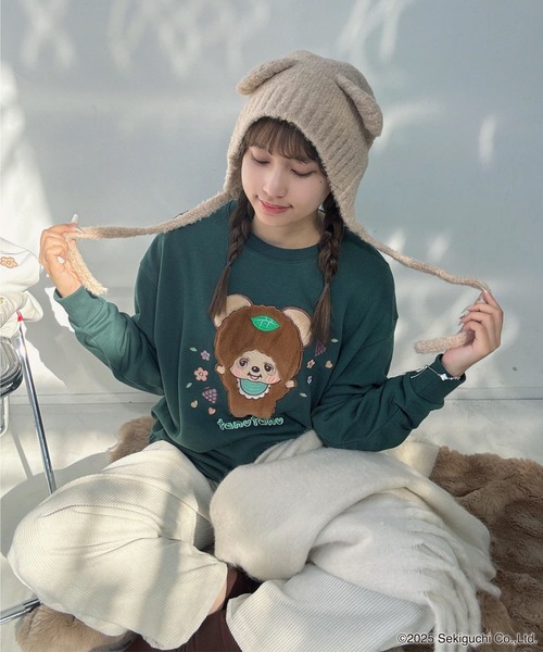 セール】♪アクリルキーホルダー付き モンチッチフレンズスウェット