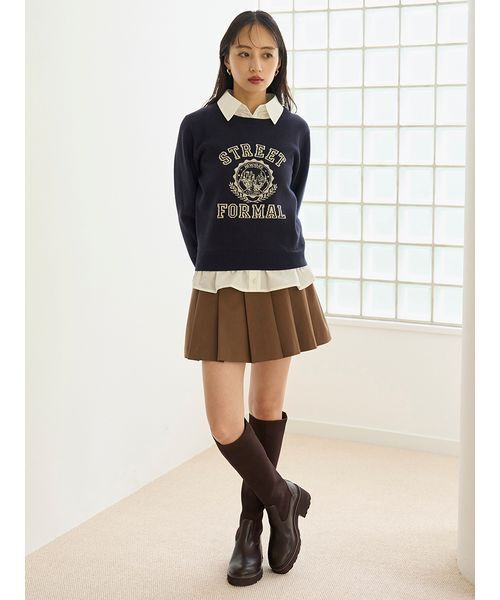 セール】レイヤードデザインプリーツスカショ（その他パンツ）｜SNIDEL