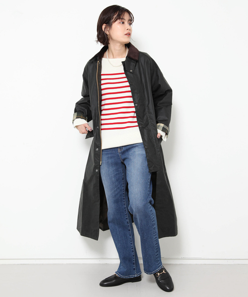 Barbour】 LADIES BURGHLEYロングコート（トレンチコート）｜Barbour