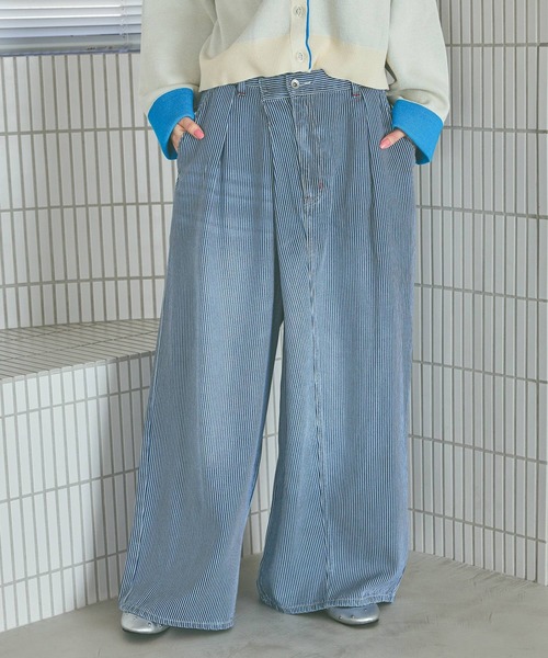 NKJ 2026SS] リメイクバギーデニムパンツ（デニムパンツ）｜niko and