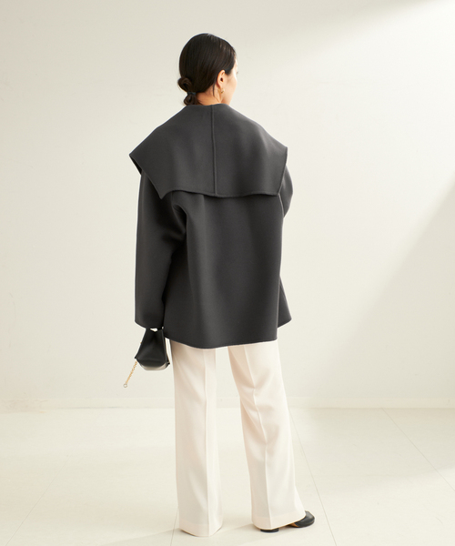 plage（プラージュ）の「《追加》ハミルトン DRAPE MIDDLE コート