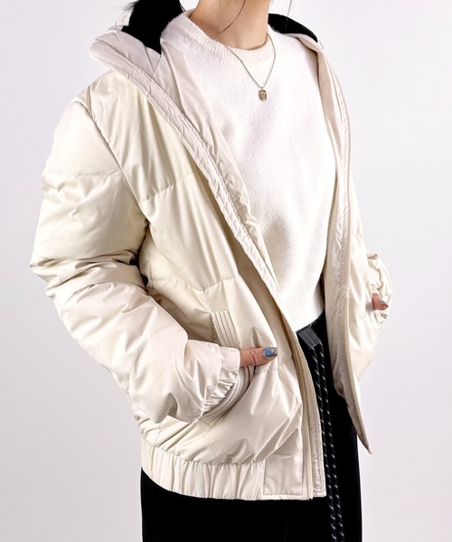 セール】【リアルダウン80％】ワンポイントダウンジャケット（ダウン