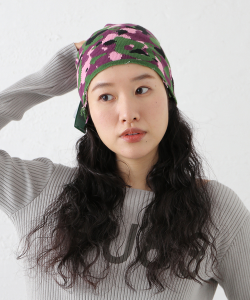 セール】【b.Eautiful/ビューティフル】b.e Camo Beanie C013-BN-005