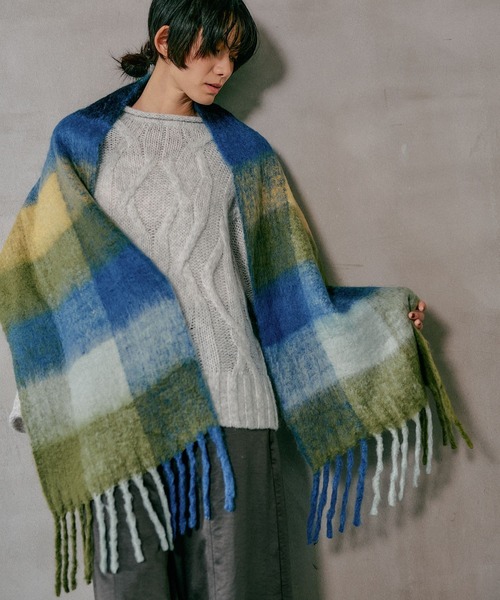 LEPSIM（レプシィム）の「インドチェックストール 581687（ストール