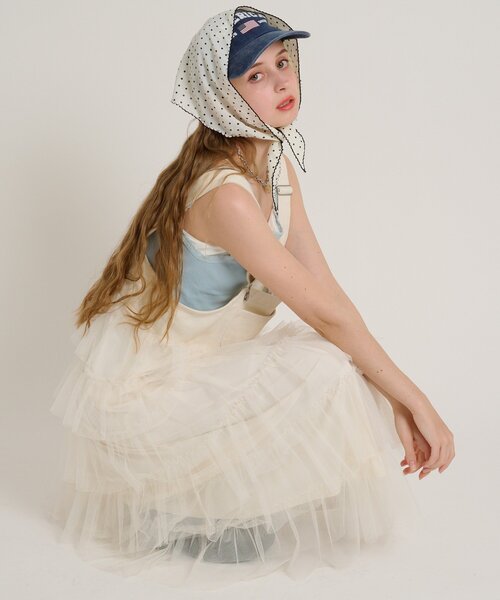 フリルティアードジャンスカ（ジャンパースカート）｜w closet（ダブル