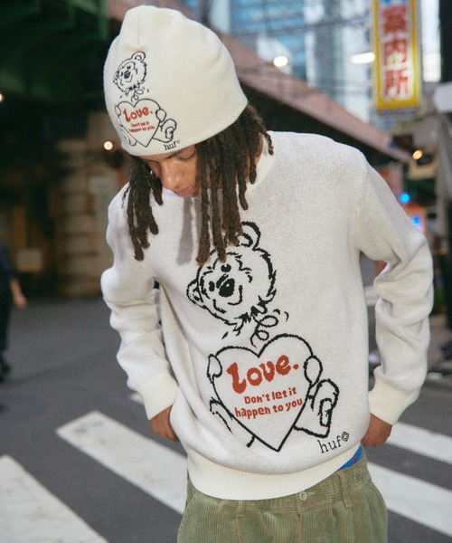 HUF（ハフ）の「BAD NEWS CREWNECK SWEATER / HUF セーター ニット