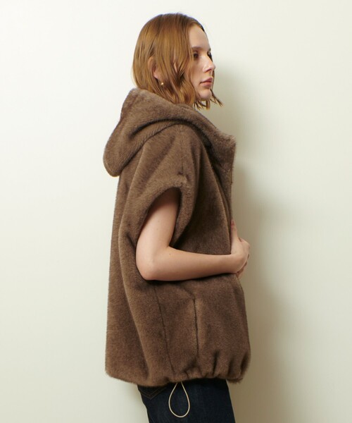 セール】フェイクミンクファーフーディーブルゾン（ブルゾン