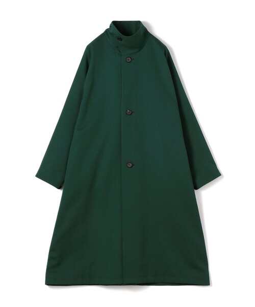 ウールギャバジン スタンドカラーコート（ステンカラーコート）｜CABaN