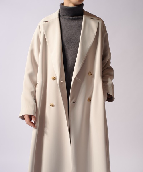 セール】BASIC ロングトレンチコート（トレンチコート）｜Lui's
