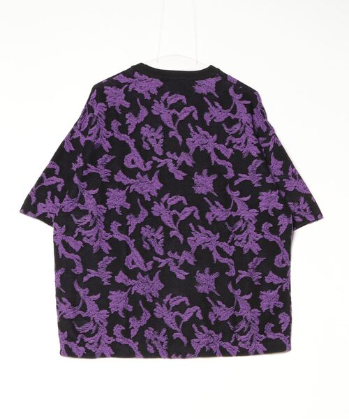 UNISEX》Prime-Over Flower blister Short Sleeve Crew Neck Knit T