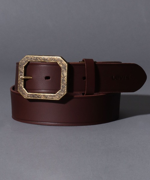 セール】Levi's/リーバイス 本革 八角バックル 40mm レザーベルト