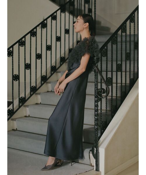 セール】【ソンイさんコラボ】LADYチュールショールキャミドレス 結婚