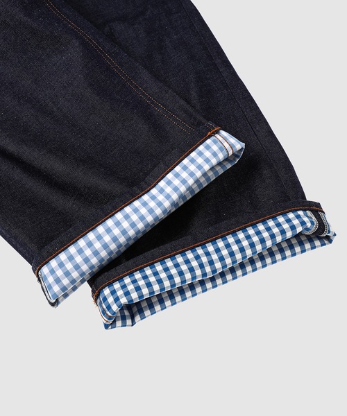 TSTS（ティーエスティーエス）の「2 GINGHAM LINING DENIM TROUSERS