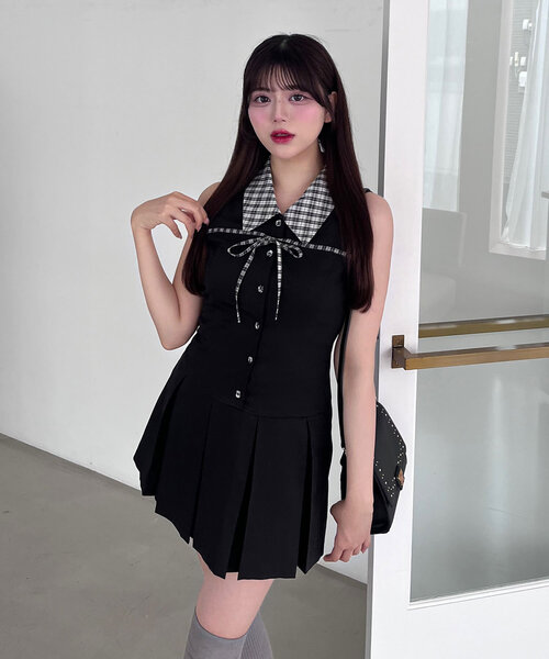 セール】ノースリーブシャツミニワンピース（ワンピース）｜OLIVE des