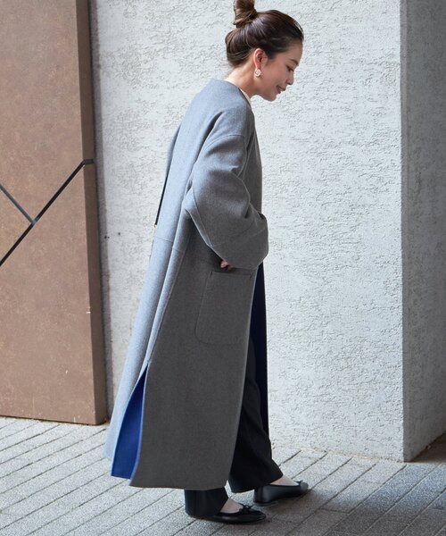 追加》S120ブレンドリバーシブルコート（ノーカラーコート）｜B.C