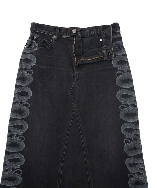 SNAKE LOOP リメイクデニムスカート（スカート）｜HYSTERIC GLAMOUR