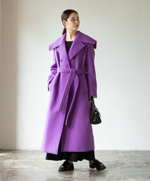 Noble（ノーブル）の「ダブルビーバービッグカラーコート（その他