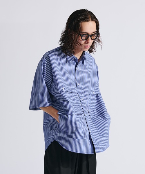 MULTI POCKET STRIPE SHIRT / マルチポケットストライプシャツ（シャツ