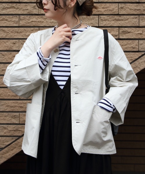 DANTON（ダントン）の「DANTON/ダントン カラーレスショートジャケット