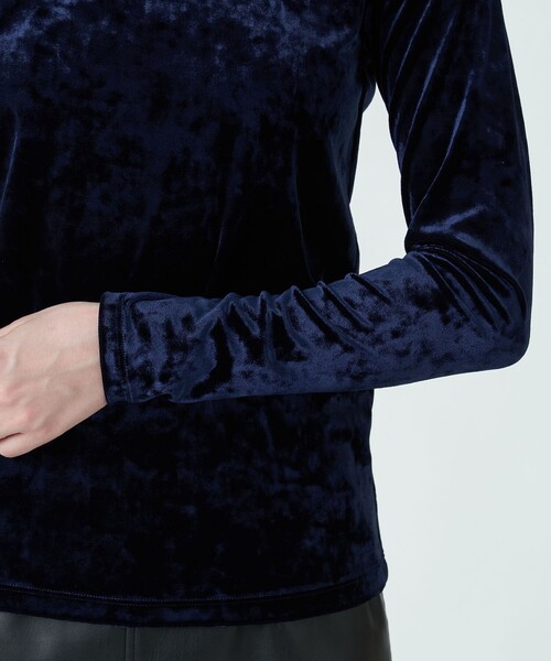 セール】ベロア ロングスリーブプルオーバー（Tシャツ/カットソー