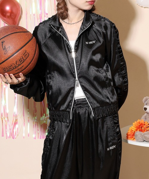 セール】サテンバイカートラックトップ（ジャージ）｜NERDY（ノルディ