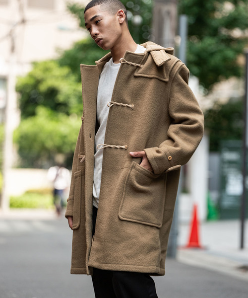 GLOVERALL MONTY ダッフルコート L ブラウンベージュ ウール GLOVERALL