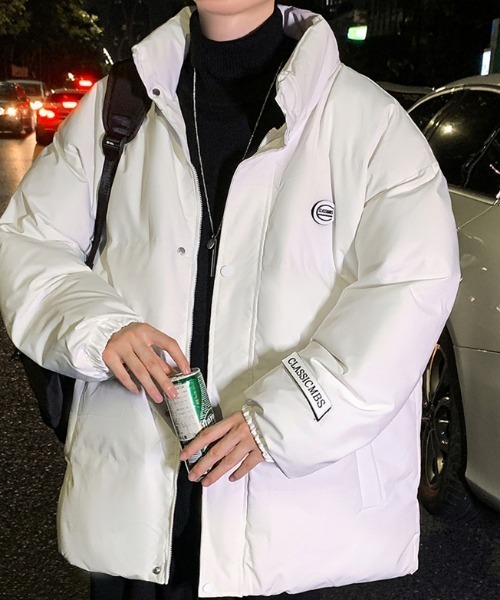 セール】ワンポイントロゴフェイクダウンジャケット（ダウンジャケット