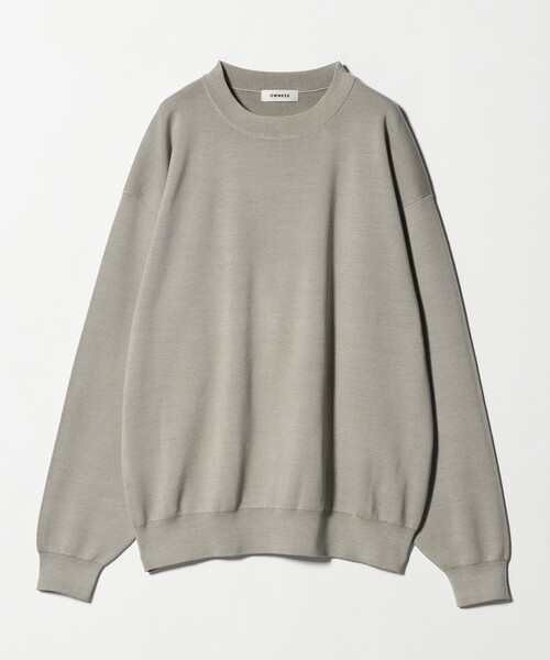 セール】＜OWNESS＞SNOW WASH スムース クルーネック ニット（ニット
