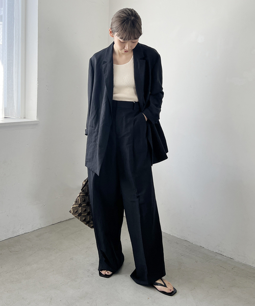 WEB限定追加》washable straight パンツ 6（スラックス）｜Plage Plage