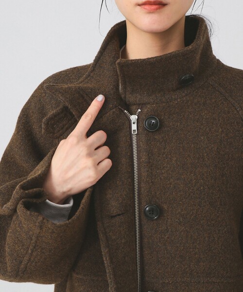 Ray BEAMS（レイビームス）の「スタンドカラー シングル コート