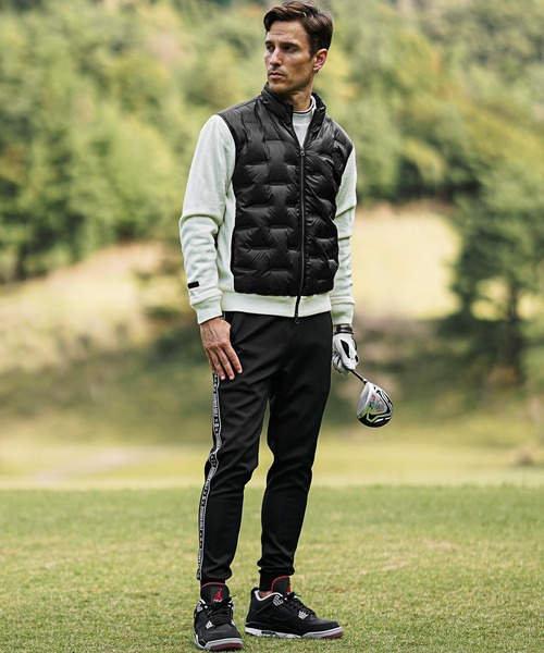 DIVINER GOLF】袖ニット切替圧着キルトダウンブルゾン メンズ ゴルフ