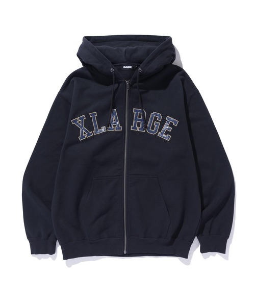 XLARGE（エクストララージ）の「PERFORATED LEATHER LOGO ZIP UP