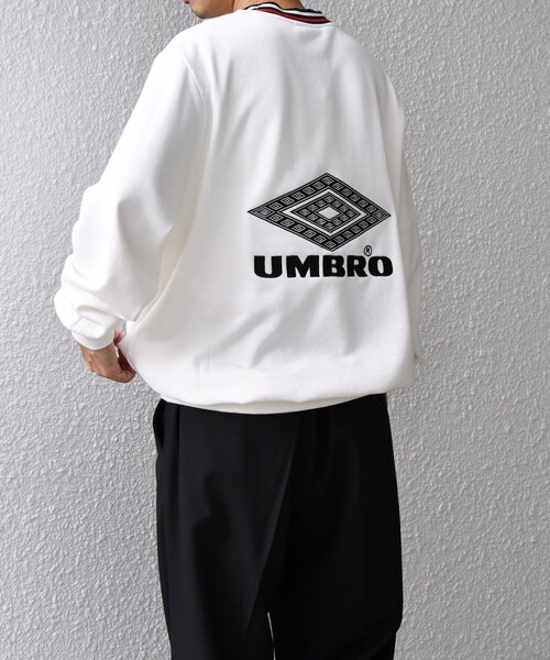 セール】【SHIPS any別注】UMBRO: 90s ロゴ サッカー スウェット