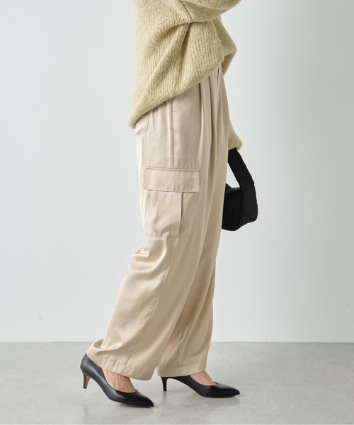 GALLARDAGALANTE（ガリャルダガランテ）の「サテンカーゴパンツ