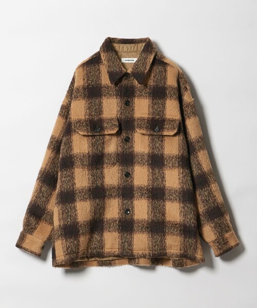 セール】オンブレチェック フリースメルトン CPOジャケット（その他