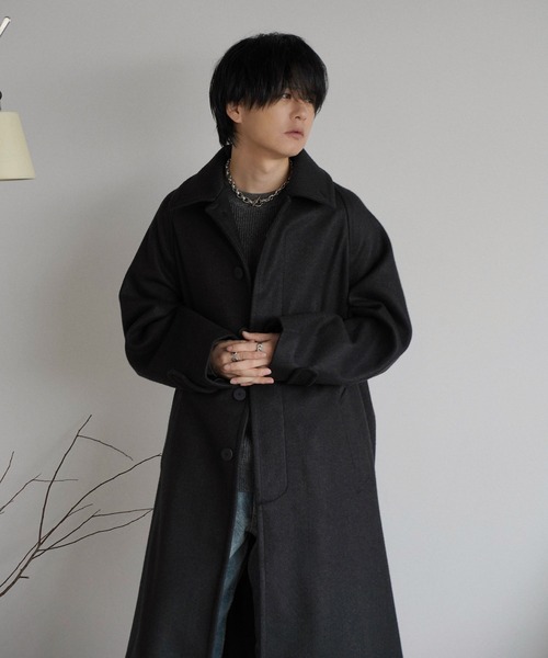 WYM LIDNM（ウィム バイ リドム）の「WOOLY HERRINGBONE BALMACAAN